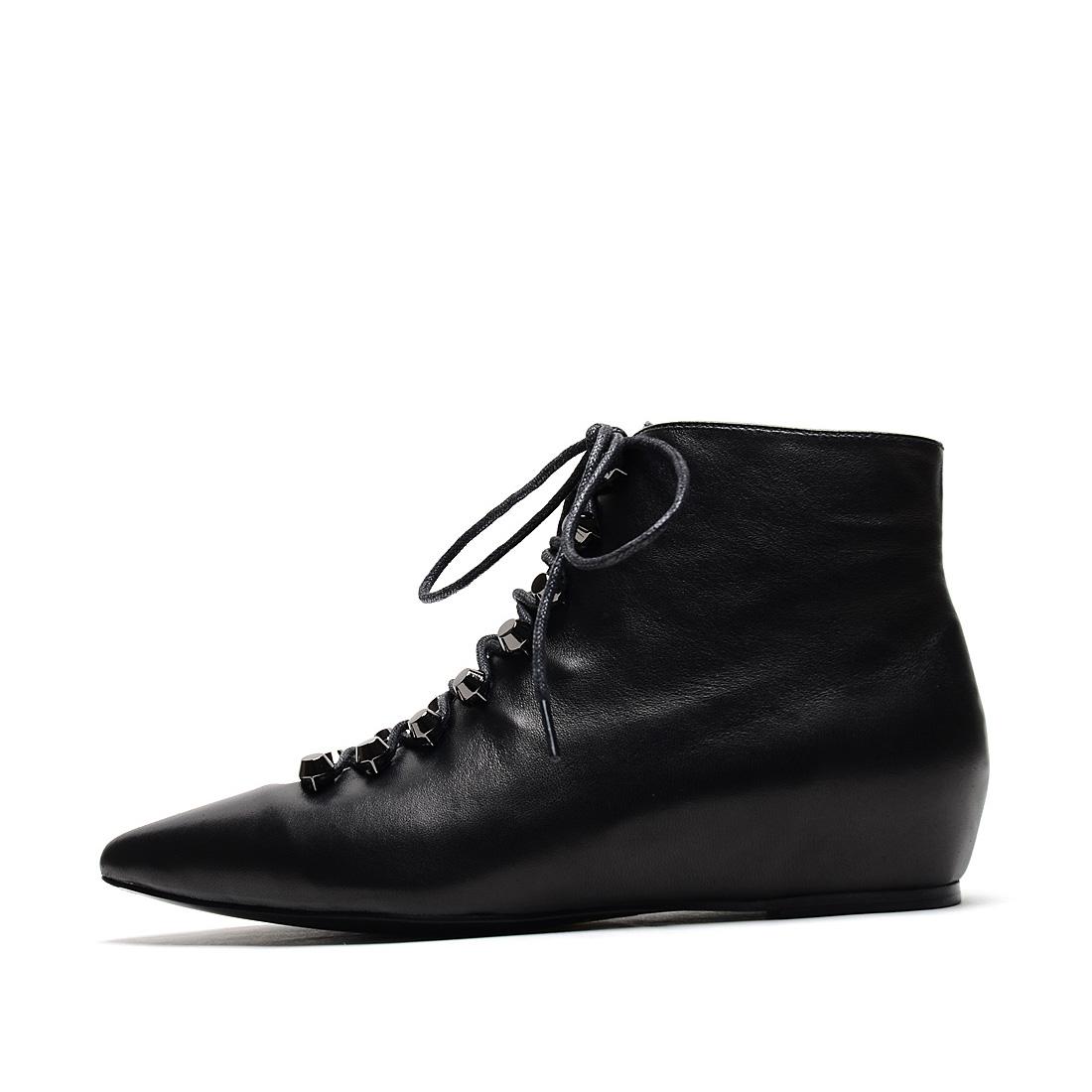 [GINACHOO]欧美风拉链羊皮革短靴(单)(尺码标准)
编号：A3611O1A75