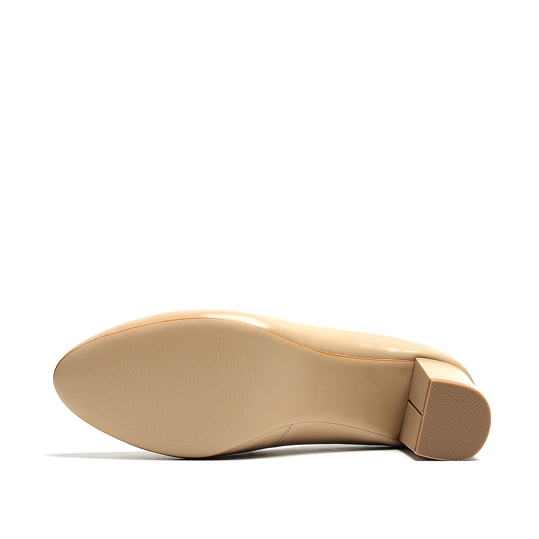 [适适]甜美风金属扣头层牛皮革（小牛皮）单鞋尺码标准编号：A3849D1A97