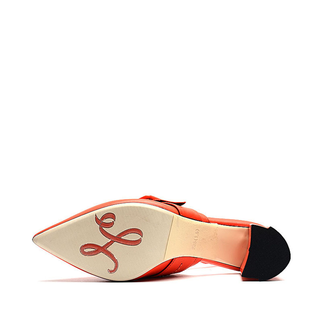[RedLoafer]欧美风方扣牛皮革半凉鞋(尺码标准)
编号：A3861B1A76