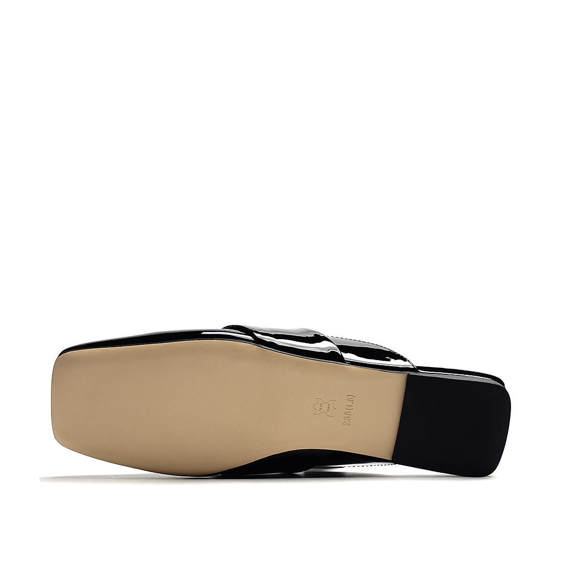 [RedLoafer]欧美风金属装饰牛漆皮革拖鞋(尺码标准)
编号：A3878T1A76